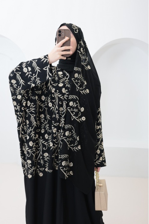 Dubai Abaya Kimono with Butterfly Cut, Nidah Style, Eid Outfit
