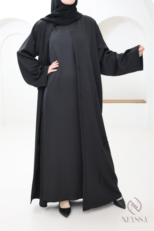 Sous robe sans manches effet satin idéale à porter pour ses kimono