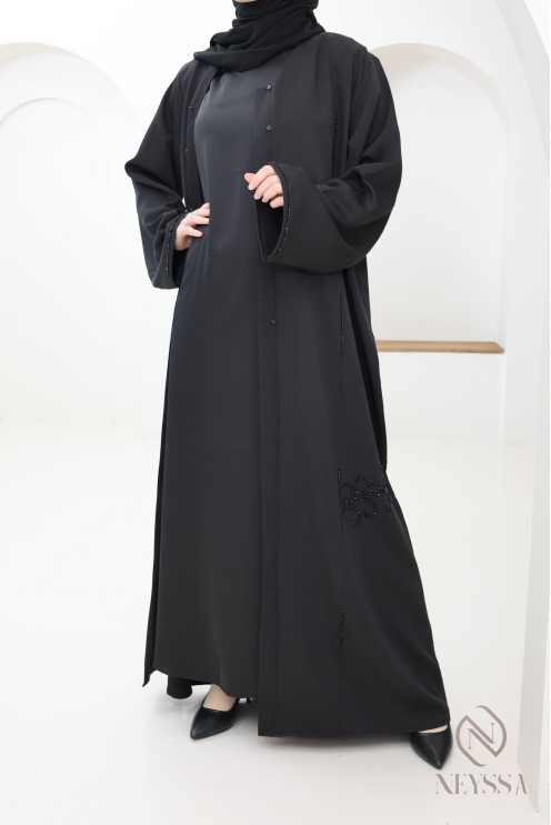 Sous robe sans manches effet satin idéale à porter pour ses kimono