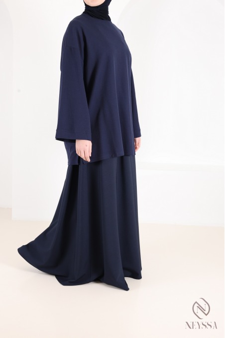 Long flared skirt for women, tailored fabric, high quality