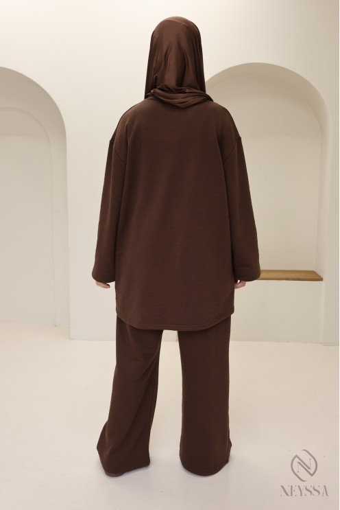 2-piece set with pants + long-sleeved T-shirt for hijabi women