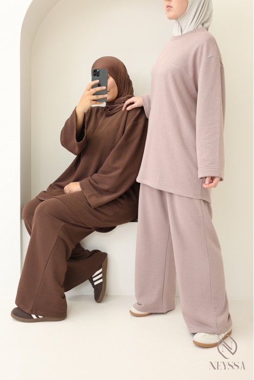 Ensemble femme sporstwear jupe 100% coton – Neyssa Confection