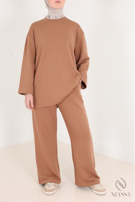 2-piece set with pants + long-sleeved T-shirt for hijabi women