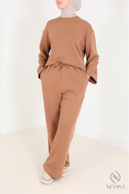 2-piece set with pants + long-sleeved T-shirt for hijabi women