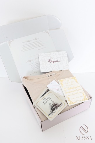 Coffret abaya + khimar en jazz femme Omra/Hajj les essentiels