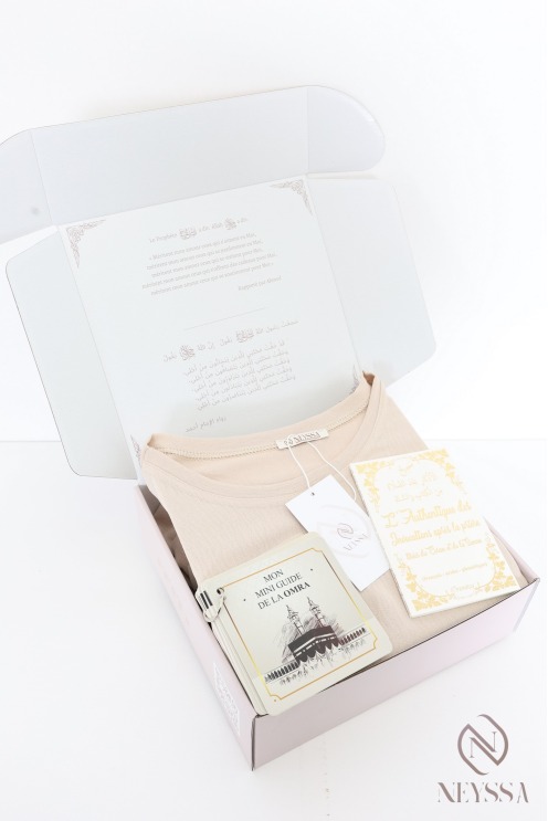 Coffret abaya + khimar en jazz femme Omra/Hajj les essentiels