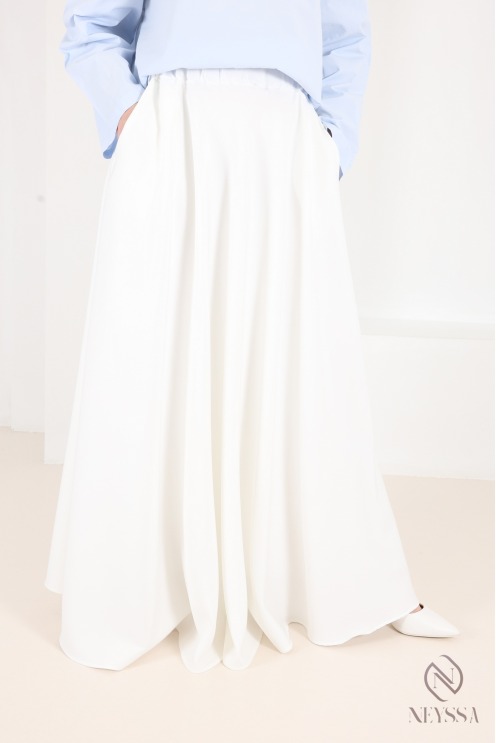 jupe taille haute évasé modest fashion islamique jupe large musulmane