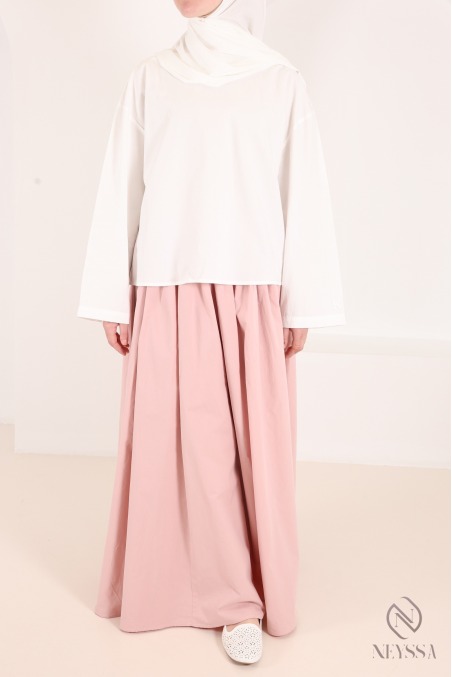 Blouse ample 100% coton coupe ample manches longues femme