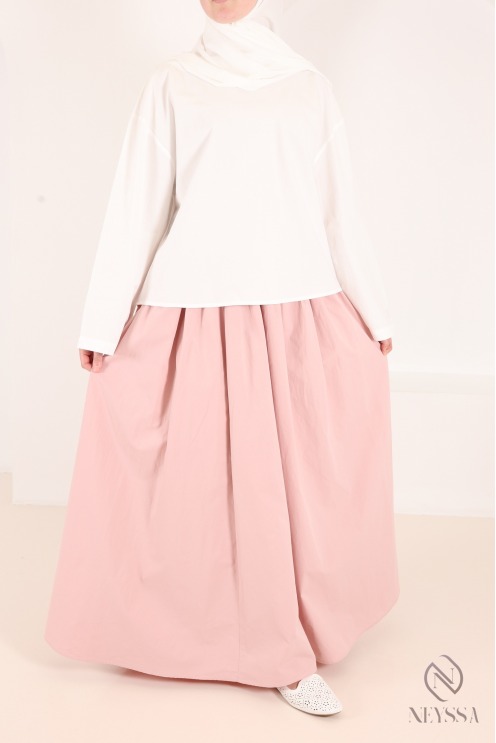 Women's loose-fitting 100% cotton long-sleeve blouse