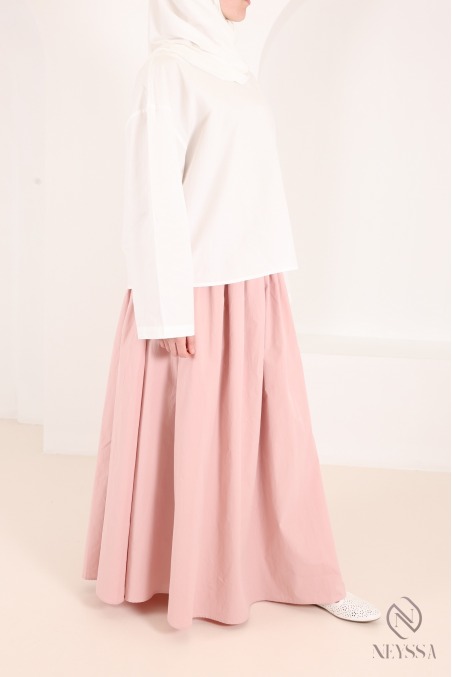 Blouse ample 100% coton coupe ample manches longues femme