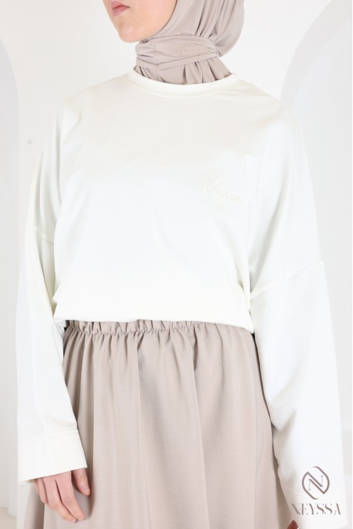 Long flared skirt for women, tailored fabric, high quality