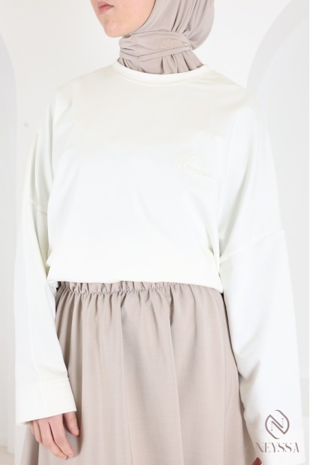 Jupe longue évasée pour femme tissu tailleur, haute qualité