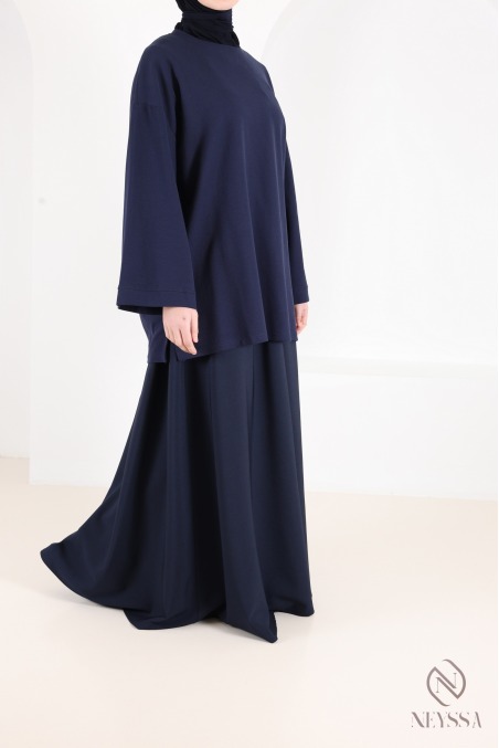 Long flared skirt for women, tailored fabric, high quality