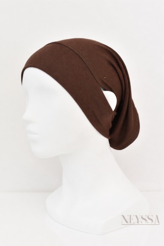 Tube hat with openings for headphones and glasses for veiled women