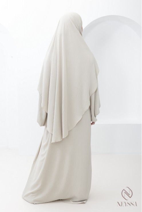 Abaya-Khimar-Set in Schwarz für Frauen mit Hijab Outfit