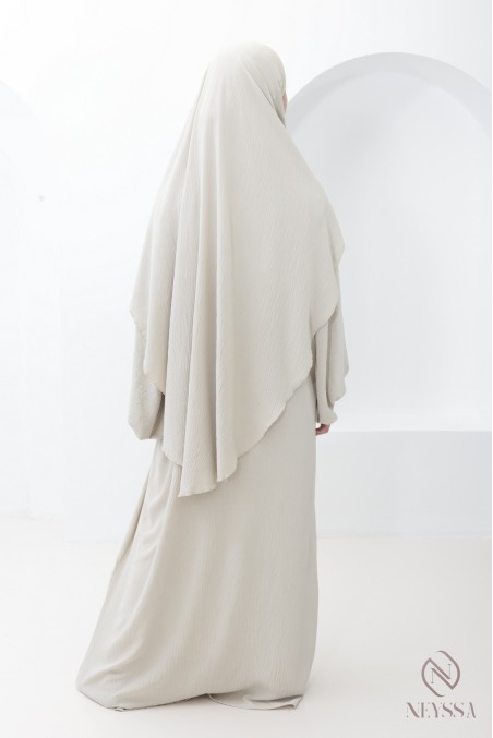 Abaya-Khimar-Set in Schwarz für Frauen mit Hijab Outfit