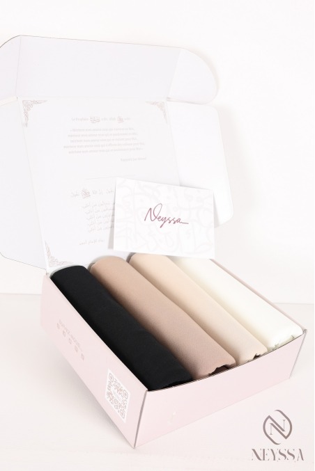 Premium jersey hijab gift box, Muslim women’s set