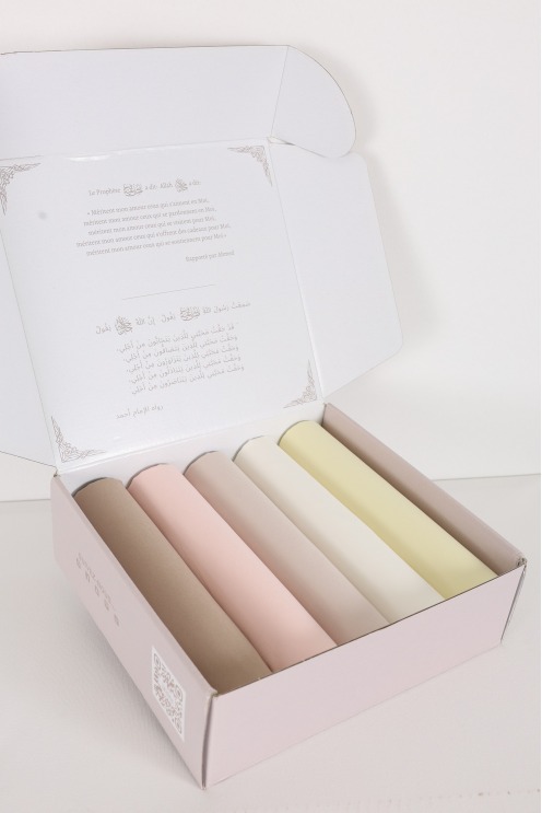 Coffret hijab jersey air, coffret de voile tendance à offrir femme musulmane.