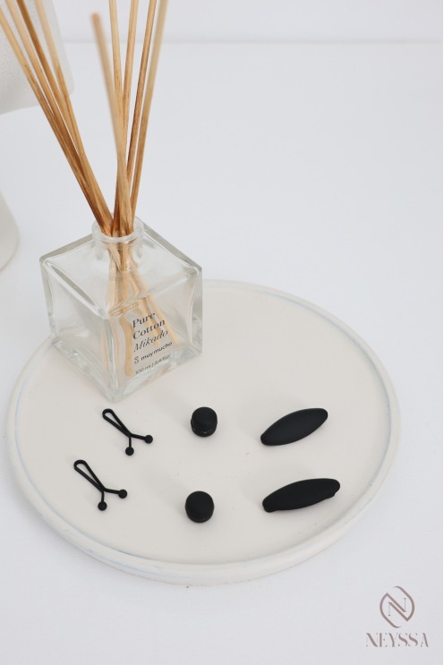 Pack d'épingles noir discrets pour hijabs, pour une bonne fixation