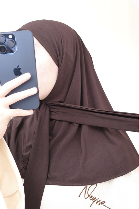 Hijab cagoule à enfiler à nouer en jersey premium must have