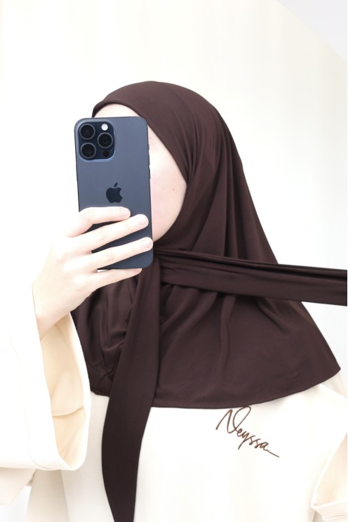 Hijab cagoule à enfiler à nouer en jersey premium must have