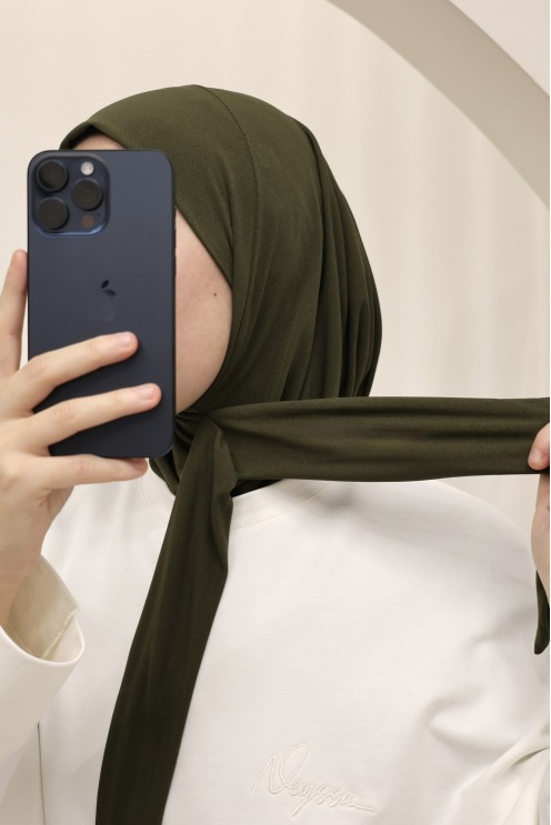 Hijab cagoule à enfiler à nouer en jersey premium must have