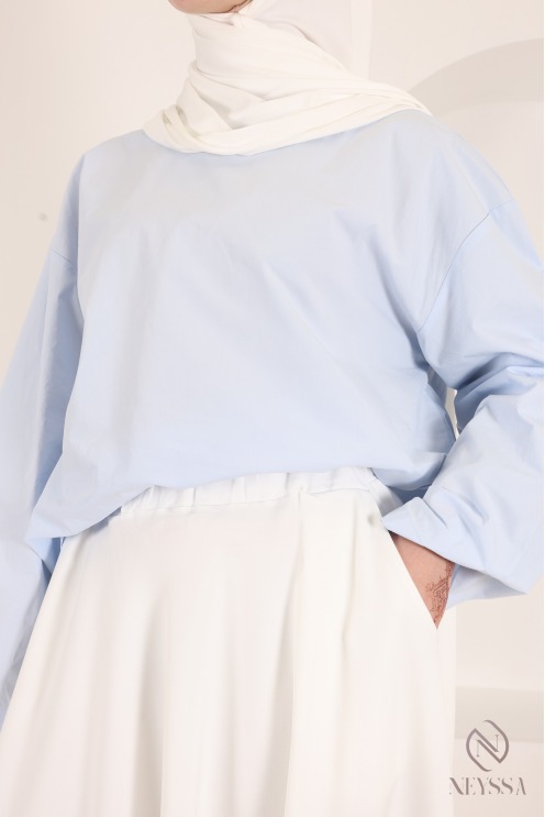 Long, flowing, flared skirt, elasticated waist, special size for 1.80m