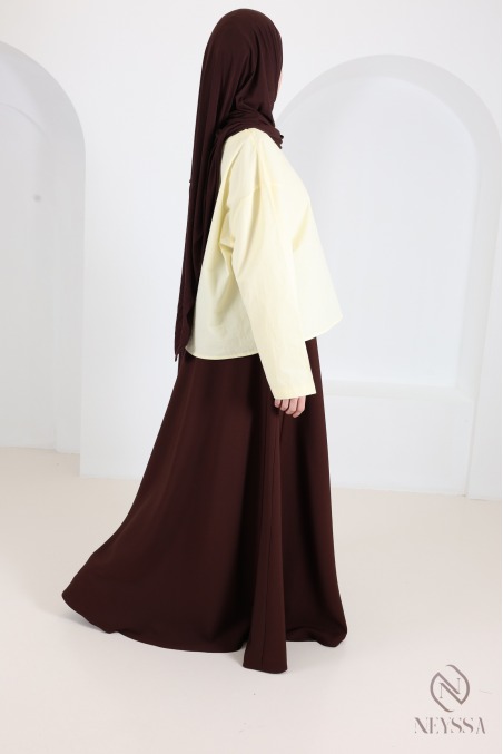 Long, flowing, flared skirt, elasticated waist, special size for 1.80m