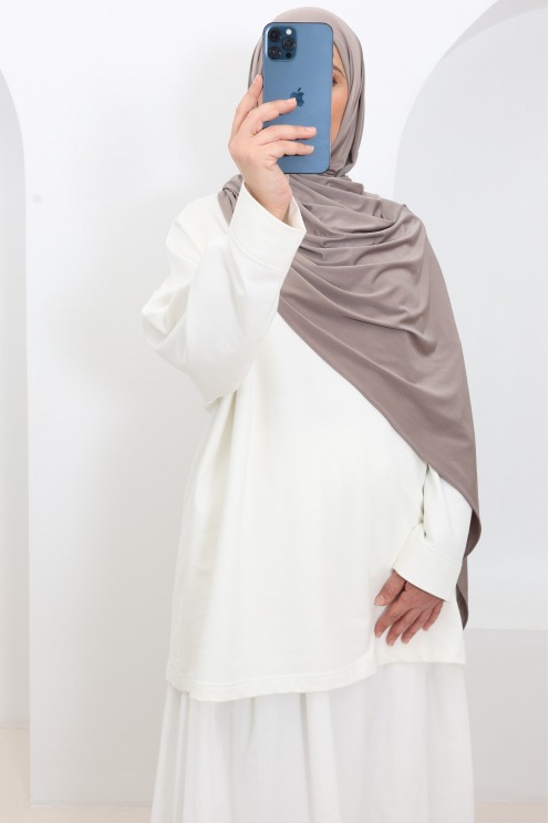 Luxuriöser Liquid-Jersey-Hijab, weicher, leichter und dehnbarer Stoff