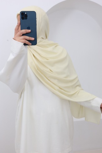 Hijab carré en jersey air, tissu léger agréable à porté, idéal été 2