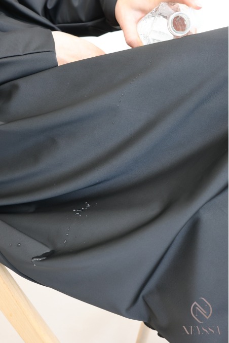 Burkini long noir twil, tunique avec son pantalon et hijab intégré