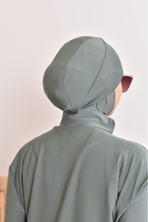 Muslimischer Badeanzug für Frauen, 3-teilig, wasserabweisender Stoff