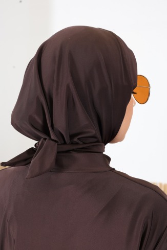 3-teiliger Burkini: Tunika mit Reißverschluss + Hose und Badekappe 2