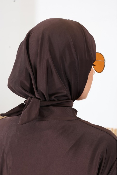 3-teiliger Burkini: Tunika mit Reißverschluss + Hose und Badekappe