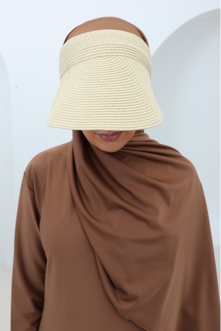 Visière casquette femme ajustable avec élastique, protection du visage