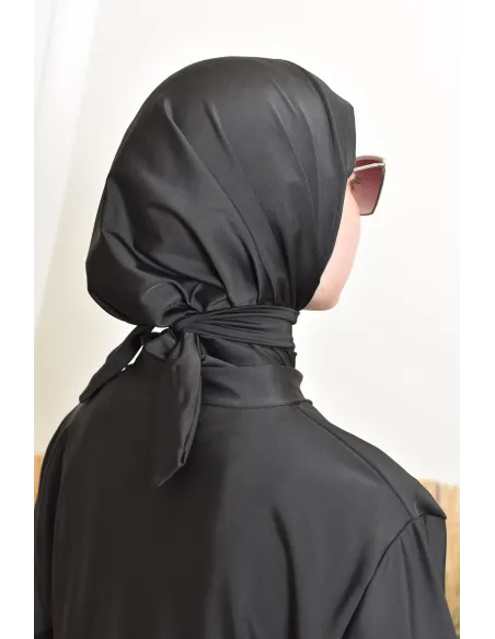 Burkini noir long zippée avec pantalon et cagoule Neyssa Confection