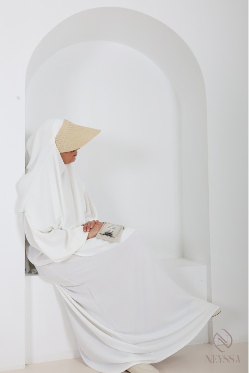 Omra/Hajj-Box für Damen: Abaya + Khimar im Jazz-Look ein absolutes