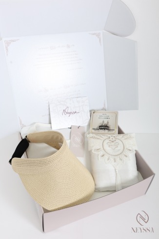 Omra/Hajj-Box für Damen: Abaya + Khimar im Jazz-Look ein absolutes
