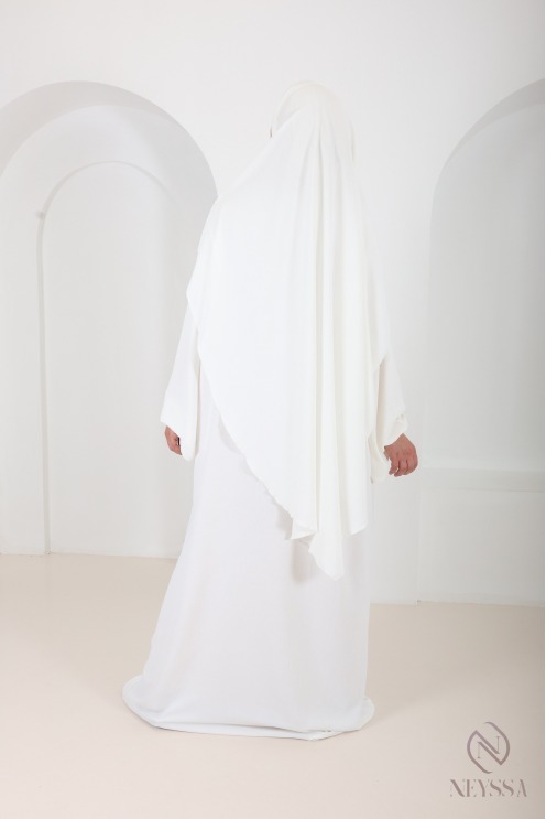 Abaya-Khimar-Set in Schwarz für Frauen mit Hijab Outfit