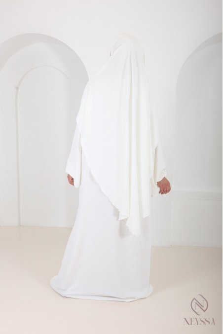 Abaya-Khimar-Set in Schwarz für Frauen mit Hijab Outfit