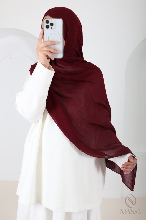 MAXI-Hijab aus 100 % hochwertiger, leichter Baumwolle, für den Sommer