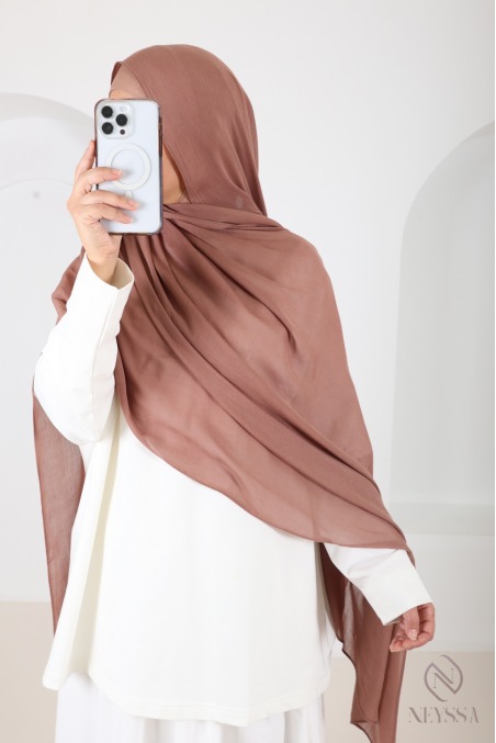 High-quality, lightweight 100% cotton modal maxi hijab, for summer