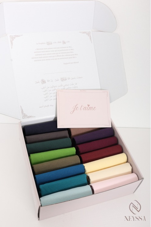 Box 16 bonnets tubes, bonnet sou hijab ouvert must have