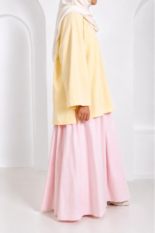 Neyssa loose-fitting mid-length cotton T-shirt, sportswear style