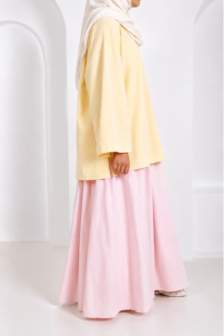 T-shirt signé Neyssa jaune en coton, style sportswear