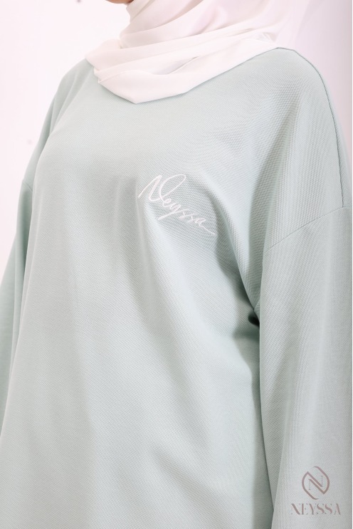 Oversize-T-Shirt für Damen von Neyssa, weit geschnitten, Baumwollstoff