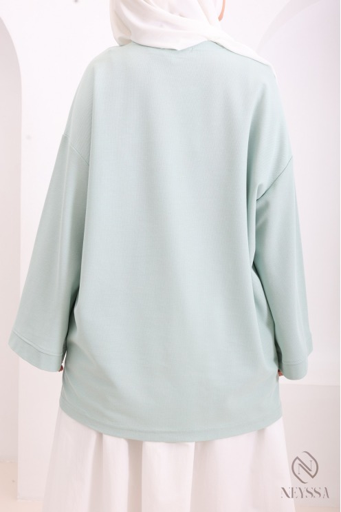 Oversize-T-Shirt für Damen von Neyssa, weit geschnitten, Baumwollstoff