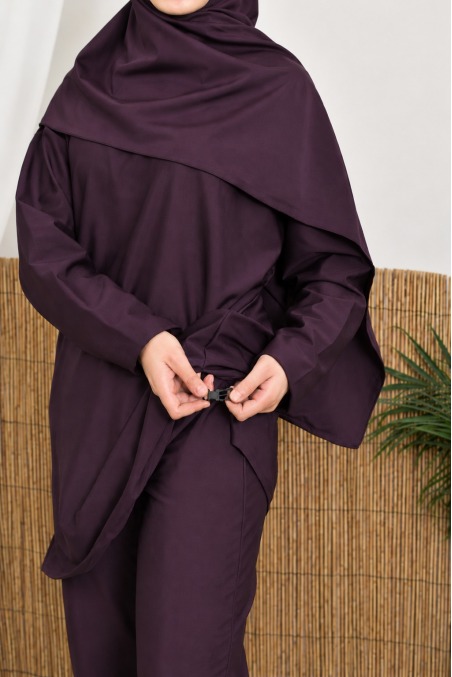 Women's burkini water-repellent fabric for veiled women