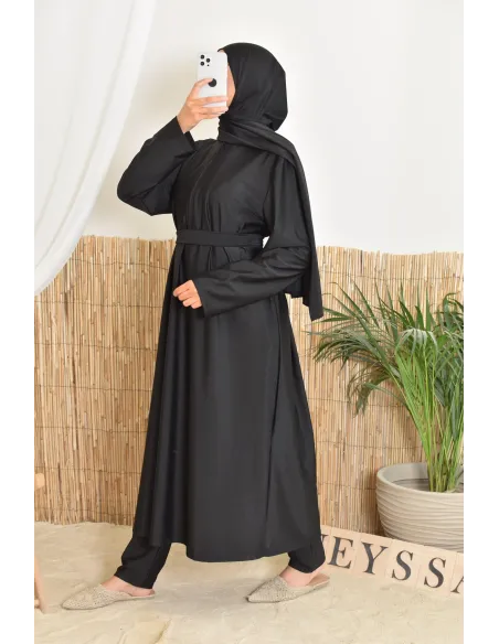 Burkini lange Tunika mit Reißverschluss erleichtert das Stillen