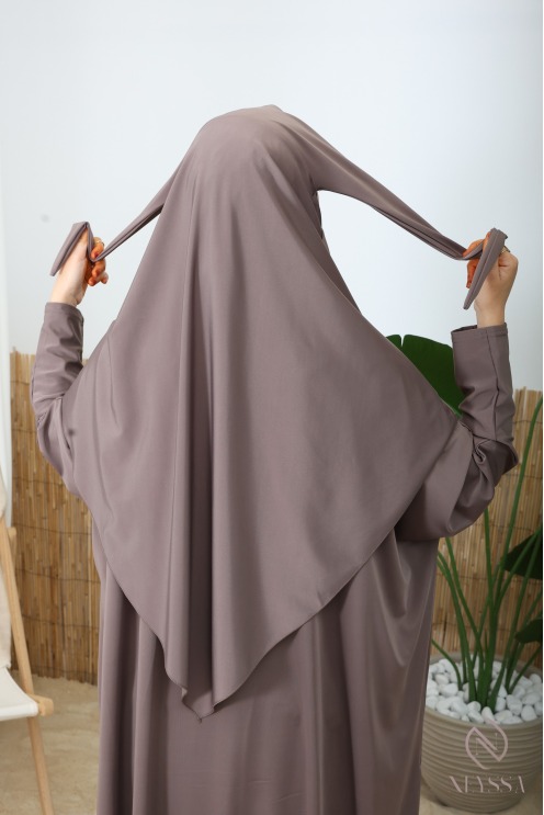 Burkini Jilbab de bain Taupe foncé sarouel 3 pièces, must have été